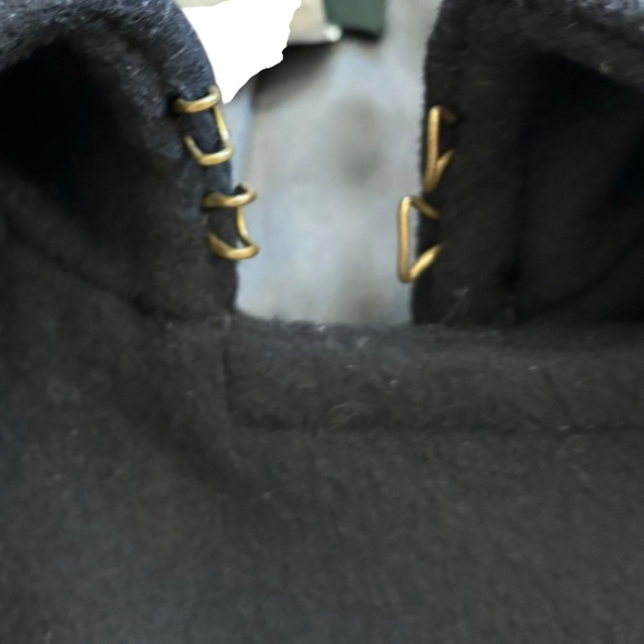 J. Crew Wool Cashmere Double Breasted Pea Coat Black Women’s 4 Preppy Luxury - Picture 6 of 15